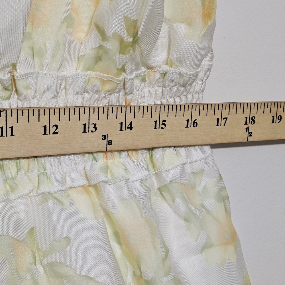 Layered With Love Women's Dress Plus Size 1X Yellow Off-Shoulder Ruffles Hi-Low - Picture 7 of 12